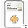 Image 1 : 1954 Wheat Cent NGC PF67 RD