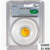 1874 CAC Rare Gold Dollar PCGS MS62