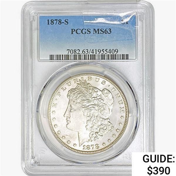 1878-S Morgan Silver Dollar PCGS MS63