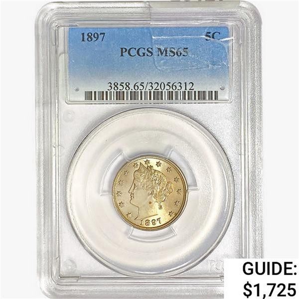 1897 Liberty Victory Nickel PCGS MS65