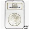 Image 1 : 1899-O Morgan Silver Dollar NGC MS65