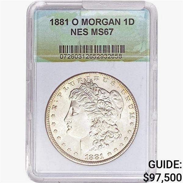 1881-O Morgan Silver Dollar NES MS67