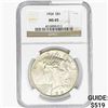 Image 1 : 1924 Silver Peace Dollar NGC MS65