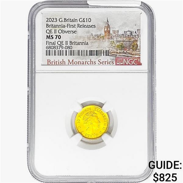 2023 1/10oz G.B. 10 Pounds NGC MS70