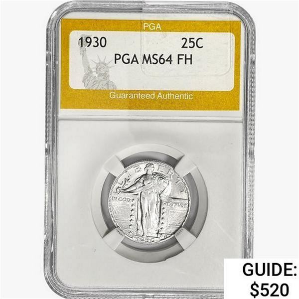 1930 Standing Liberty Quarter PGA MS64 FH