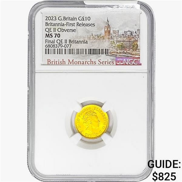 2023 1/10oz G.B. 10 Pounds NGC MS70
