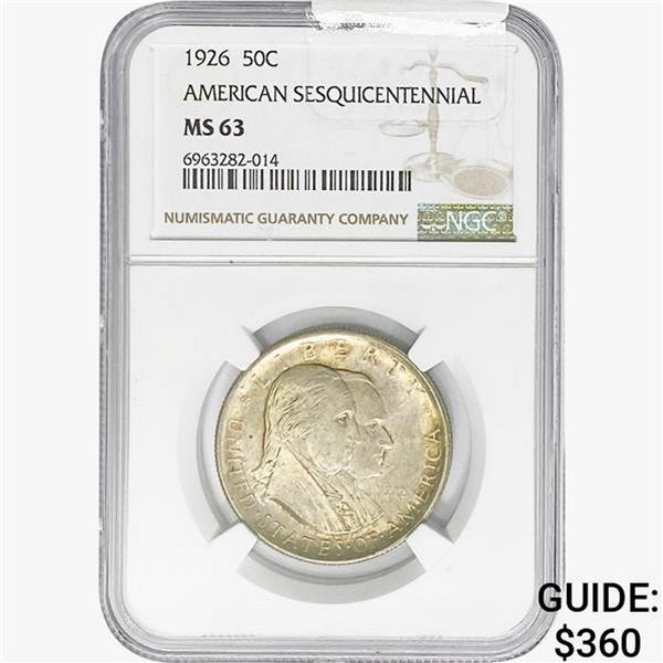 1926 Sesquicentennial Half Dollar NGC MS63