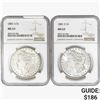 Image 1 : [2] 1881-S Morgan Silver Dollar NGC MS63
