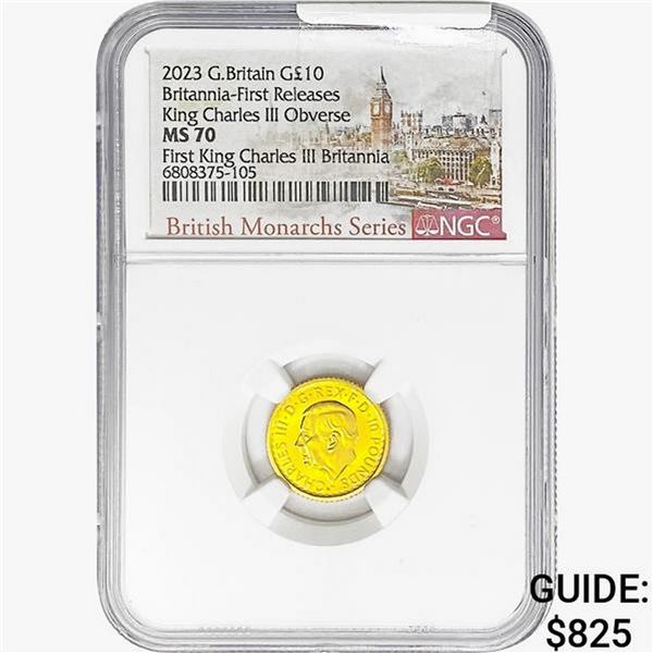 2023 1/10oz G.B. 10 Pounds NGC MS70