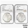 Image 1 : [2] 1881/1884 Morgan Silver Dollar NGC MS63