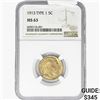 1913 Buffalo Nickel NGC MS63 Type 1
