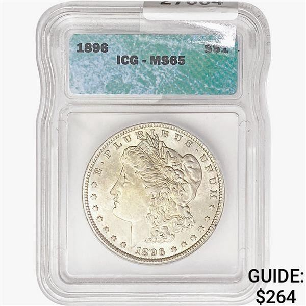 1896 Morgan Silver Dollar ICG MS65
