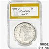 Image 1 : 1899-O Morgan Silver Dollar PGA MS62+ Micro "O"