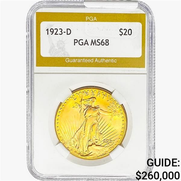 1923-D $20 Gold Double Eagle PGA MS68