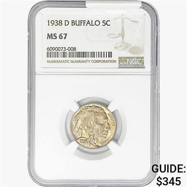1938-D Buffalo Nickel NGC MS67