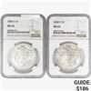 Image 1 : [2] 1884-O Morgan Silver Dollar NGC MS63