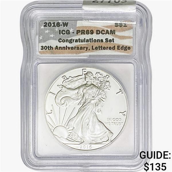 2016-W $1 SE Congratulations Set ICG PR69 DCAM