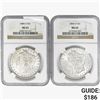 Image 1 : [2] 1884-O Morgan Silver Dollar NGC MS63