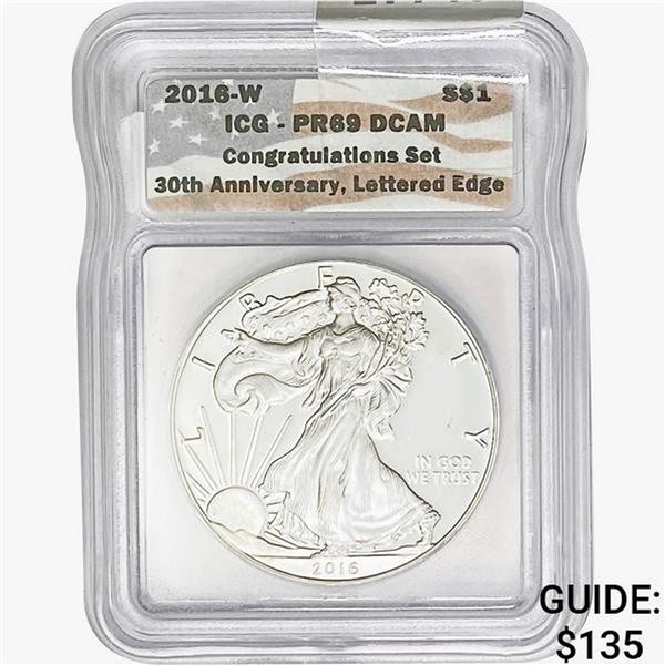 2016-W Silver Eagle ICG PR69 DCAM Ltrd Edge