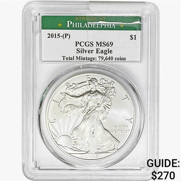 2015-P Silver Eagle PCGS MS69