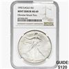 Image 1 : 1992 Silver Eagle NGC MS69 OBV Struck Thru Mint Er