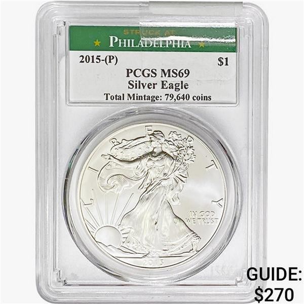 2015-P Silver Eagle PCGS MS69