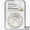 Image 1 : 1992 Silver Eagle NGC MS69 OBV Struck Thru Mint Er