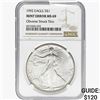 Image 1 : 1992 Silver Eagle NGC MS69 OBV Struck Thru Mint Er