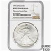 Image 1 : 1992 Silver Eagle NGC MS69 OBV Struck Thru Mint Er