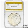 Image 1 : 1926 Silver Peace Dollar PGA MS65+