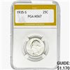 1935-S Washington Silver Quarter PGA MS67