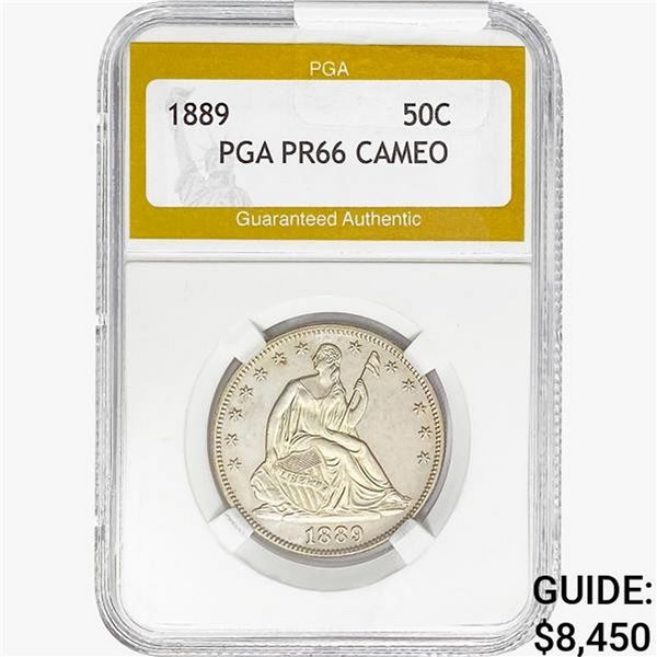1889 Seated Liberty Half Dollar PGA PR66 CAMEO