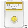 Image 1 : 2013 1/10oz $5 AGE PGA MS70
