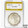 Image 1 : 1878-CC Morgan Silver Dollar PGA MS63