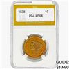 Image 1 : 1838 Coronet Head Large Cent PGA MS64