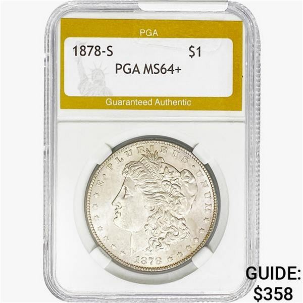 1878-S Morgan Silver Dollar PGA MS64+
