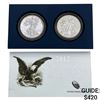 Image 1 : 2012 Proof and Rev. Proof Silver Eagle Set [2 Coins]