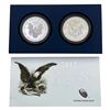 Image 2 : 2012 Proof and Rev. Proof Silver Eagle Set [2 Coins]