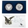 Image 2 : 2012 Proof and Rev. Proof Silver Eagle Set [2 Coins]