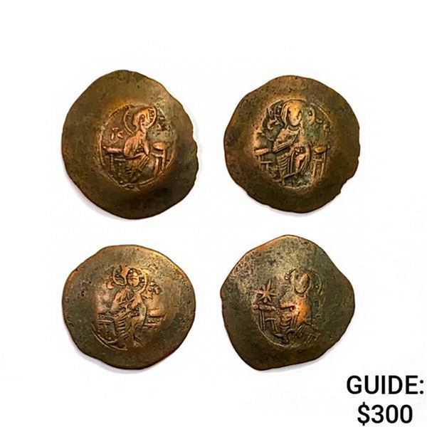Byzantinium Bronze Jesus Portrait Coins [4 Coins]