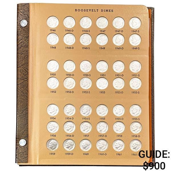 1946-2002 Roosevelt Dime Set W/Proofs[160 Coins]