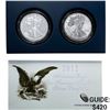Image 1 : 2012 Proof and Rev. Proof 1oz Silver Eagle Set [2 Coins]