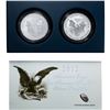 Image 2 : 2012 Proof and Rev. Proof 1oz Silver Eagle Set [2 Coins]