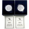 Image 2 : 2013 US 1oz Silver Eagle UNC Coins [2 Coins]