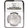 Image 1 : 1882-CC Morgan Silver Dollar NGC MS63