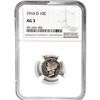 Image 1 : 1916-D Mercury Silver Dime NGC AG3