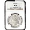 Image 1 : 1882-S Morgan Silver Dollar NGC MS66
