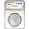 Image 1 : 1884-CC Morgan Silver Dollar PGA MS64