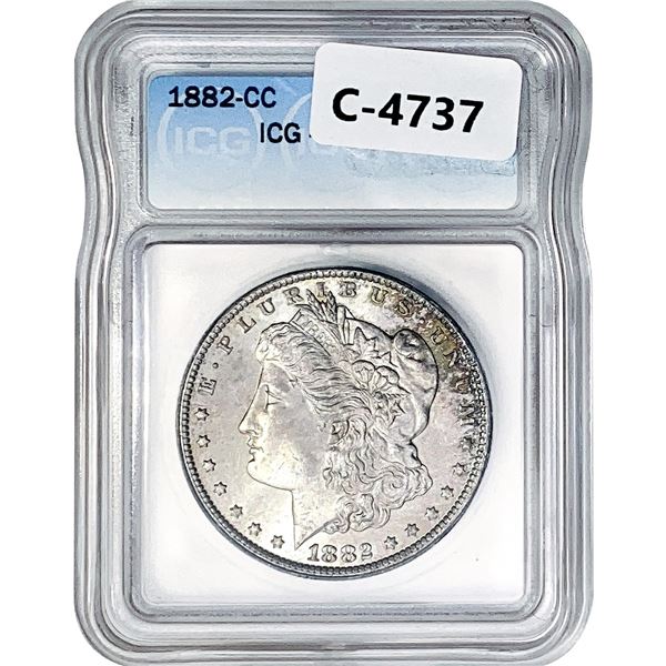 1882-CC Morgan Silver Dollar ICG MS63
