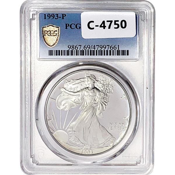 1993-P Silver Eagle PCGS PR69 DCAM